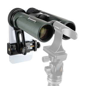 Hacer fotos con prismáticos con el adaptador digiscoping 