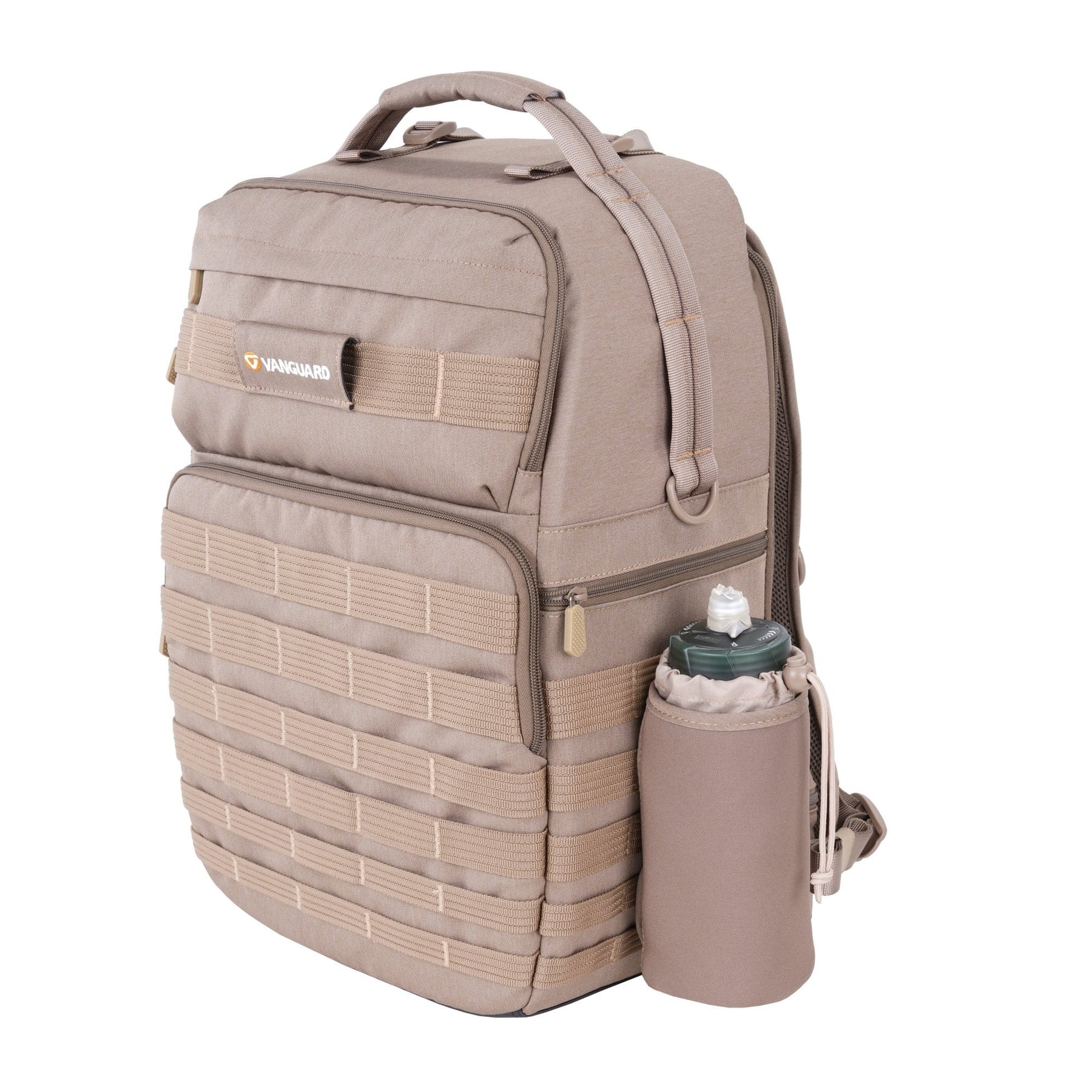 Mochila para cámara y equipo táctica Veo Range T48 BG con botella de agua