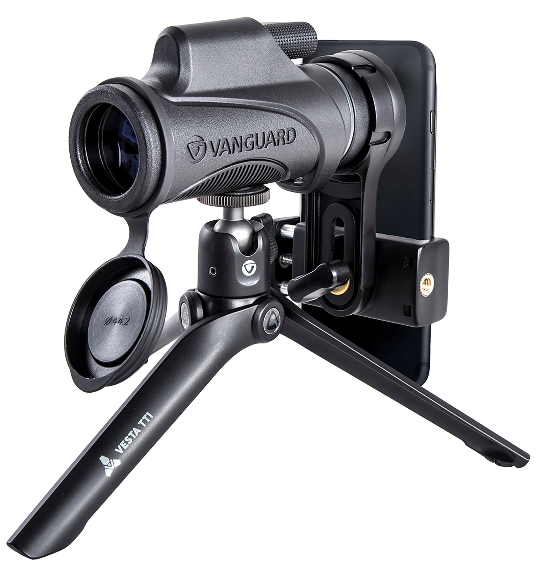 Monocular VESTA 8320M en Kit para Digiscoping sobre trípode de mesa