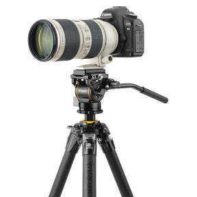 Trípode de vídeo Veo 5 264AV14 con cámara DSLR
