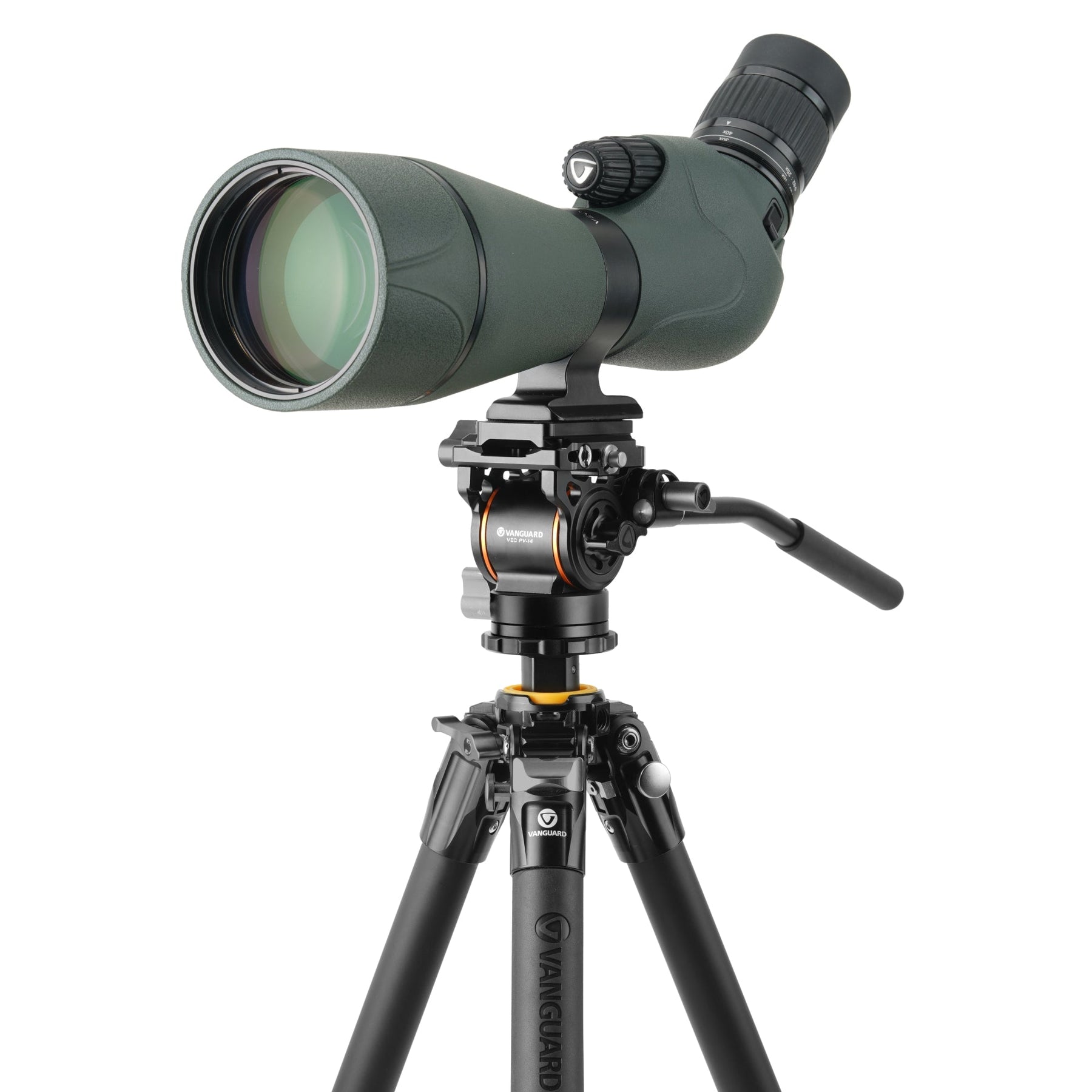 Trípode con rótula fluida para telescopio terrestre