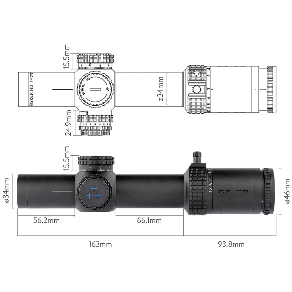 Visor Stryker HD 1-10×28 con retícula SDOG-1 Delta