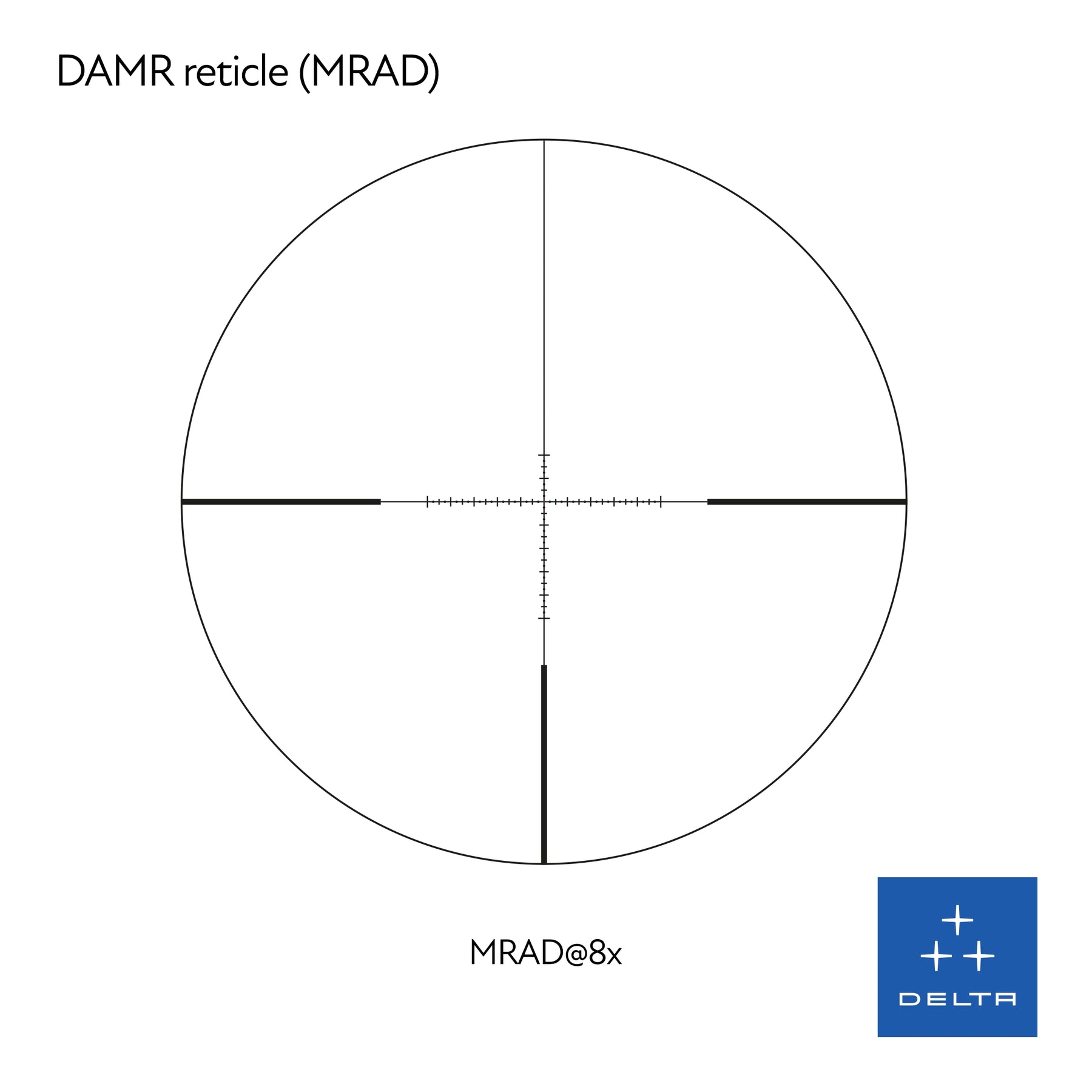 Visor Delta Stryker HD 1-8×24 SFP con retícula MRAD