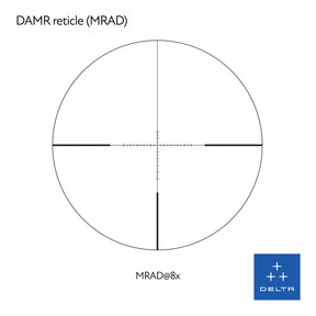 Visor Delta Stryker HD 1-8×24 SFP con retícula MRAD