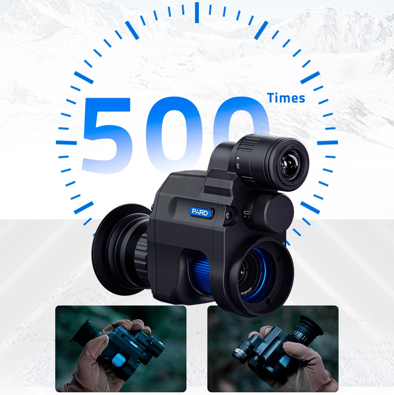 Clip-on visión nocturna PARD NV007V2 PRO opción iluminador IR desmontable