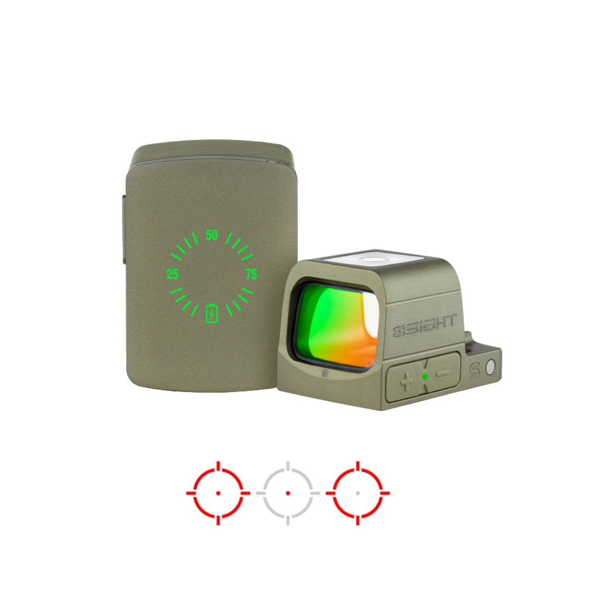 Visor de punto rojo compacto multi retícula Osight S OD Green imagen principal reticula