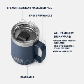 La Taza Apilable YETI RAMBLER® con Tapa MAGSLIDER™