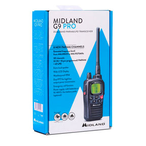 Walkie Talkie MIDLAND G9 Pro bibanda PMR446/ LPD