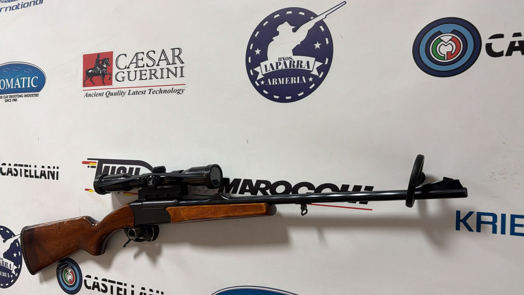 OCASION Rifle monotiro Baikal IZH cal. .308 Win + visor y monturas