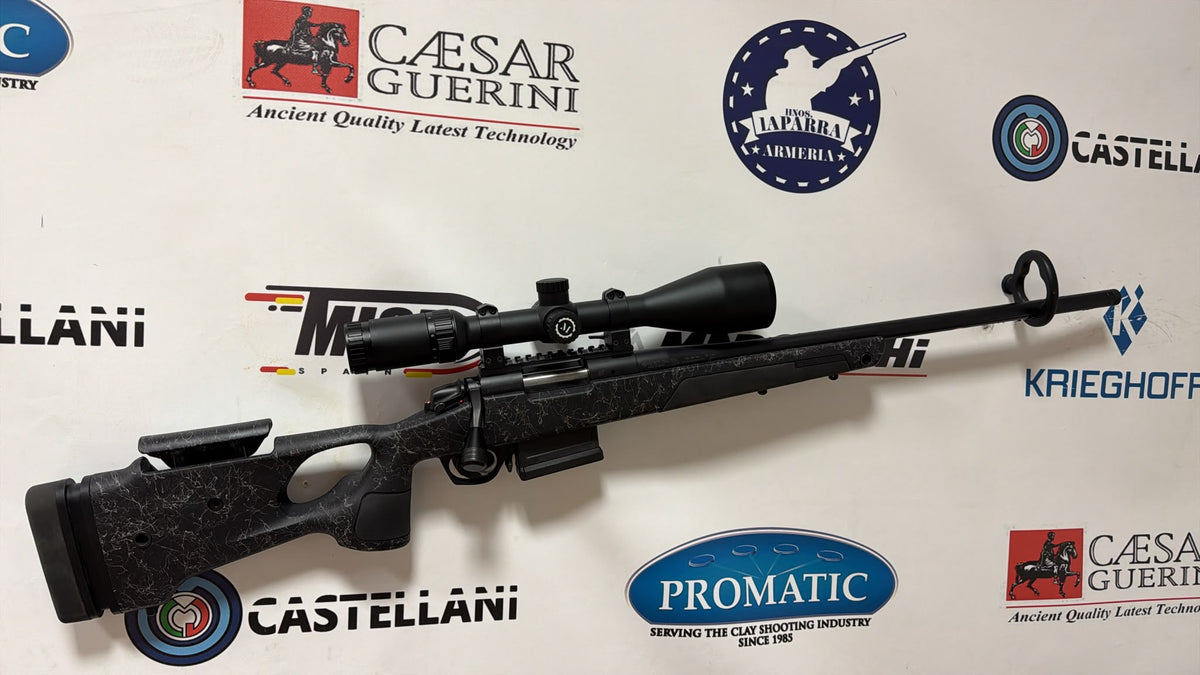 OCASION Rifle de Cerrojo BERGARA B14 Thumbhole Black C/ .308 Win. + Visor 3-18x56