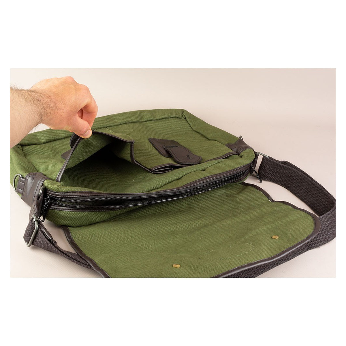 Bolsa Multiusos Piel Y Cordura Cazorla · vista 4