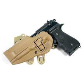 Plataforma BLACKHAWK! S.T.R.I.K.E. CQC con funda SERPA (zurdo) para Beretta 92/96