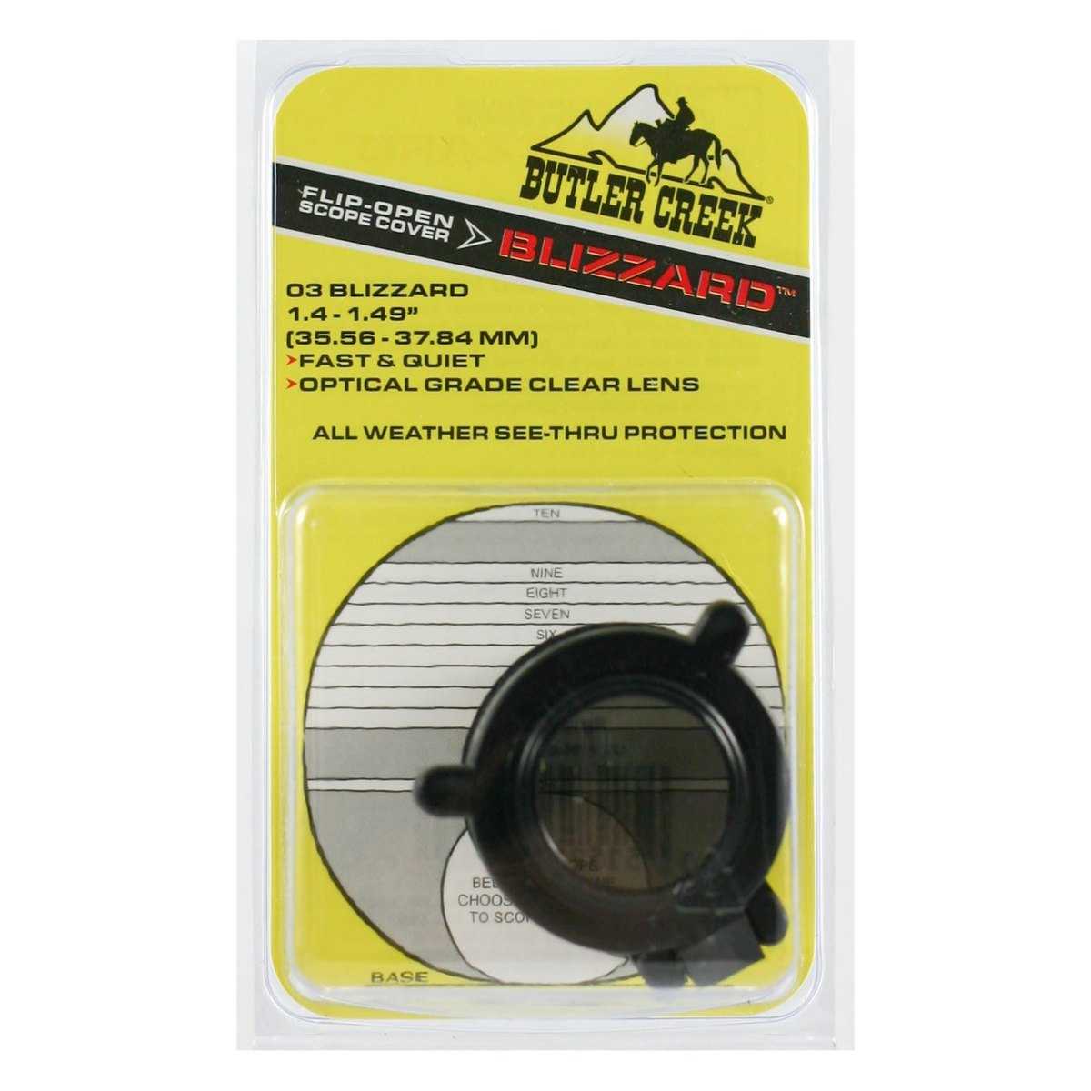 Tapa transparente Butler Creek Blizzard vista