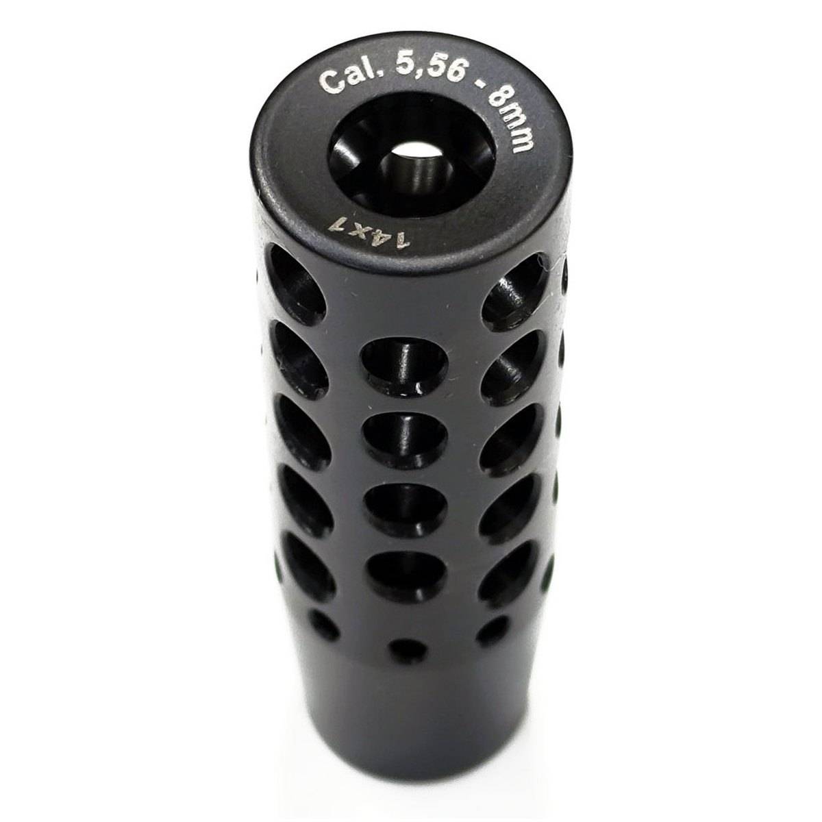 Freno de boca OPTIK ARMS calibre 5.56mm. a 8mm. detalle