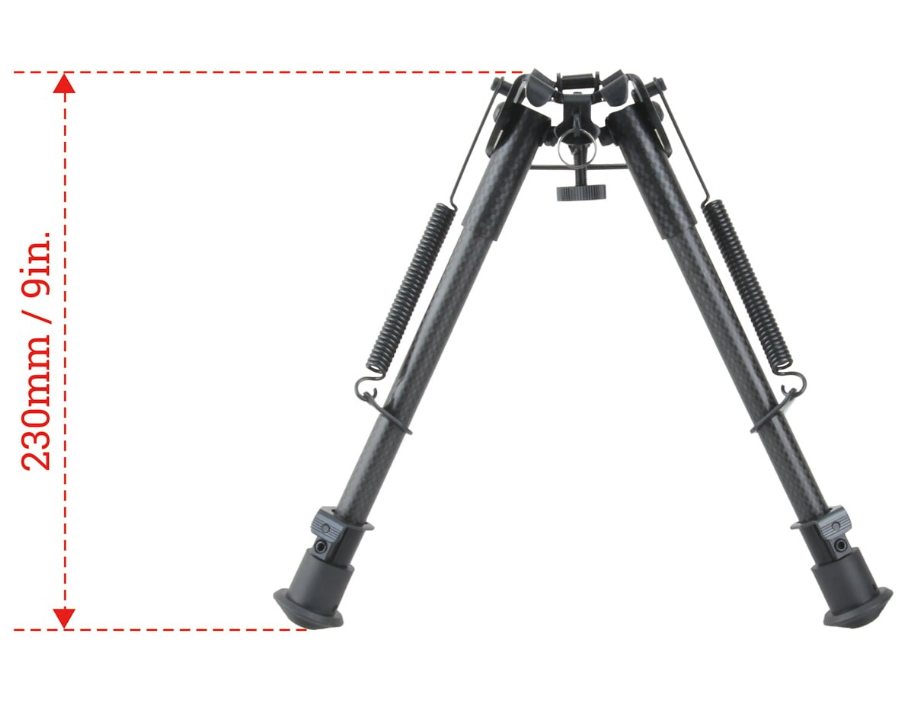 Bípode Vector Optics de Fibra de Carbono 9-13.5"