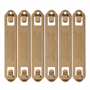 Clips Blackhawk S.T.R.I.K.E. PALS/MOLLE | Pack de 6 — Coyote / 5 pulgadas