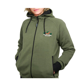 Sudadera Felpa Nature By Marsupio Verde · detalle 2