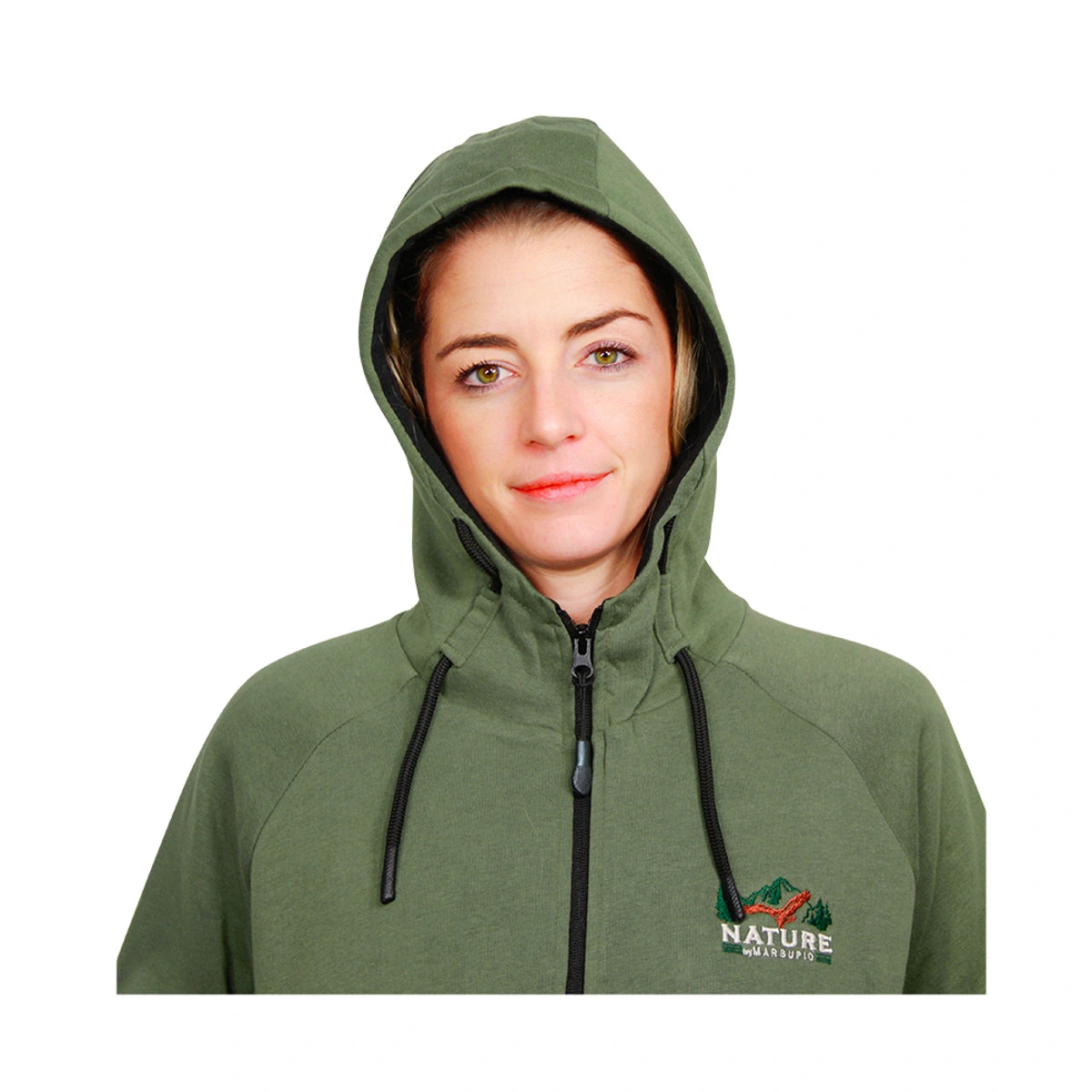 Sudadera Felpa Nature By Marsupio Verde · detalle 5