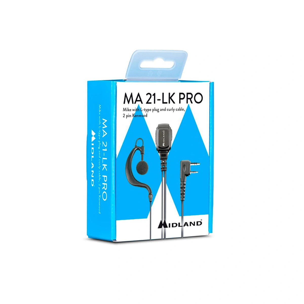 Micrófono auricular regulable VOX/PTT MA21/LK PRO Midland · detalle 2