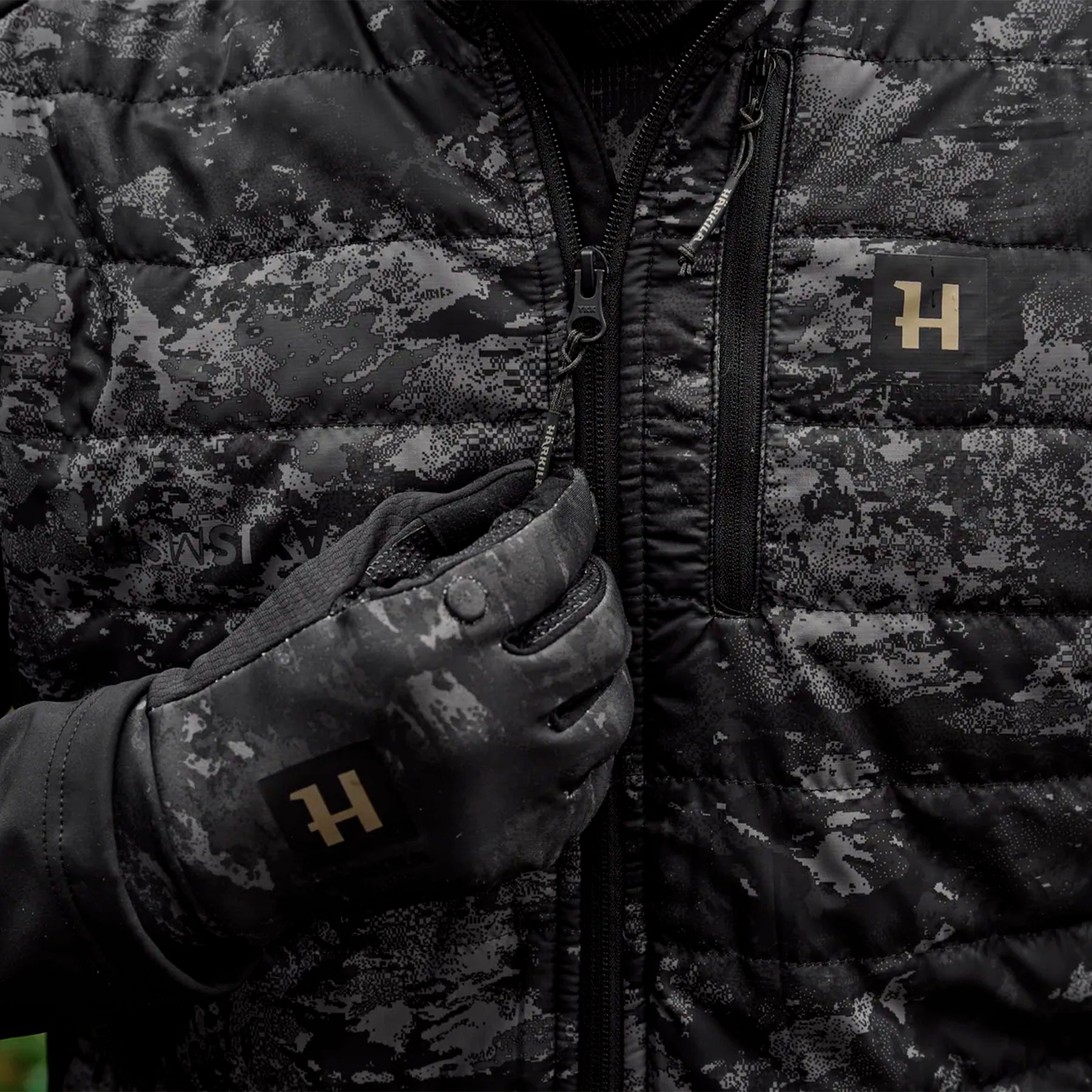 Chaqueta técnica Härkila NOCTYX Camo Hybrid
