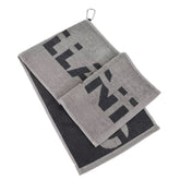 Toalla de tiro CASTELLANI Jaqcuard Naranja / Gris 100% algodón