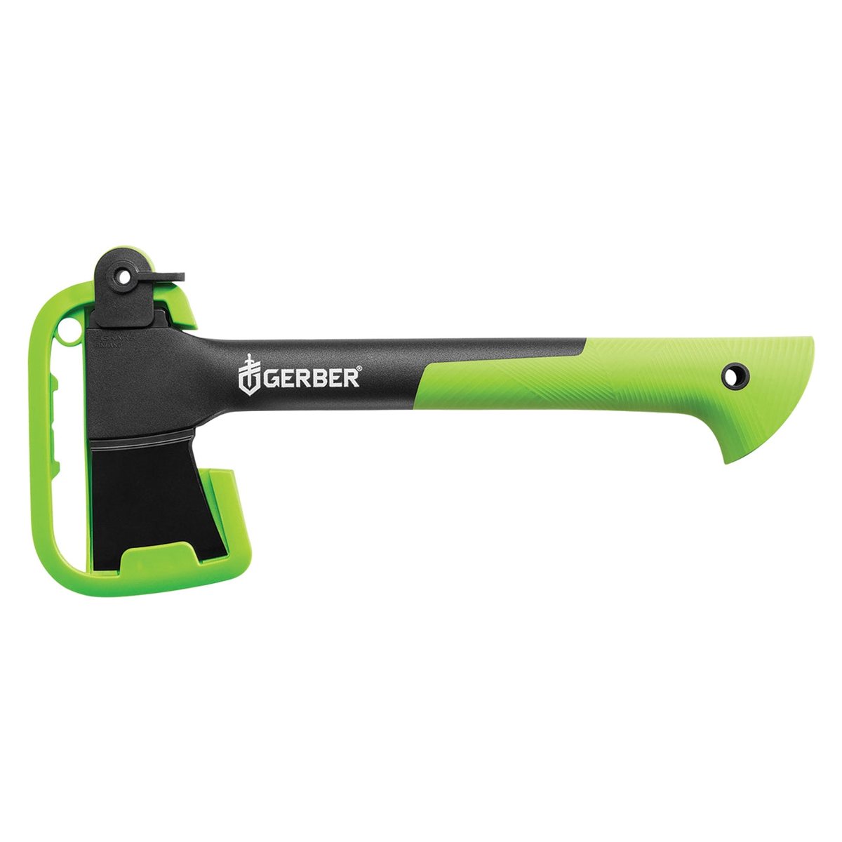Hacha compacta Freescape 14" filo liso negro/verde GERBER