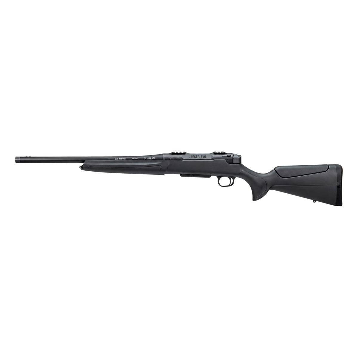 Haenel Jaeger EVO visto de perfil con carrillera ajustable