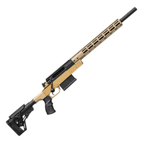 Rifle de precisión Haenel HLR Basic en arena y negro con culata M4 ajustable