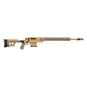 Rifle de precisión Haenel HLR Pro en color arena con culata plegable