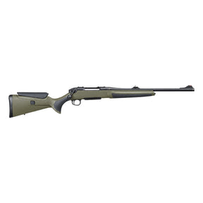 Rifle Haenel Jaeger NXT AWS con culata sintética verde regulable y cañón negro