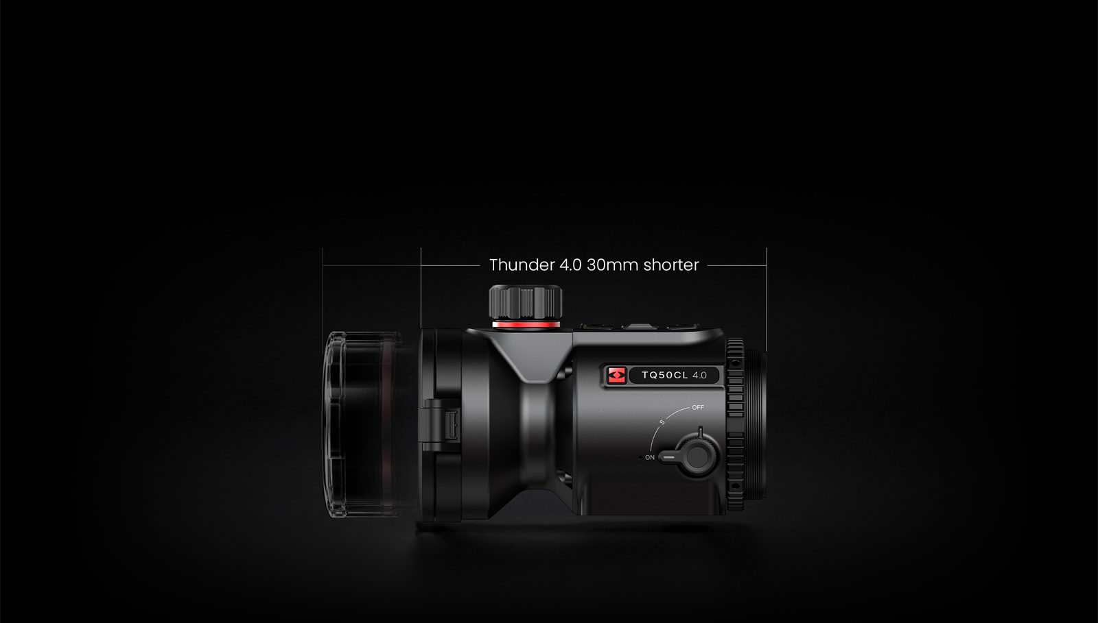 Formato compacto del HIKMICRO THUNDER 4.0, 30 mm más corto