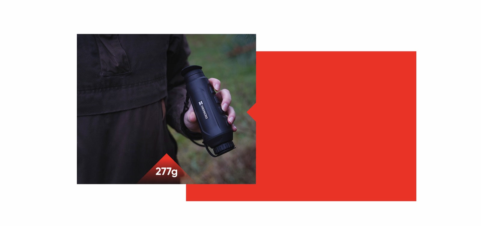 Tamaño compacto, fácil de transportar - Monocular térmico Hikmicro LYNX Pro LH19 2.0