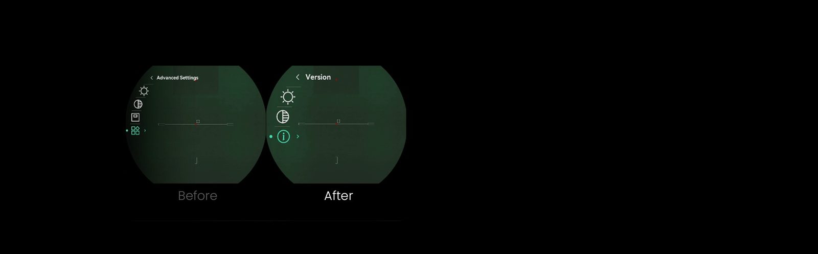 Menú simple del HIKMICRO STELLAR 4.0