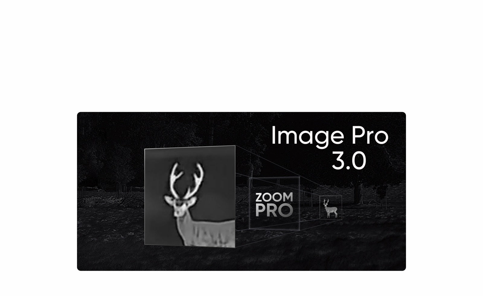 Algoritmos AI-Powered Image Pro 3.0 y Zoom Pro: Vistas detalladas, incluso con el aumento máximo - Monocular térmico Hikmicro LYNX Pro LH25 3.0