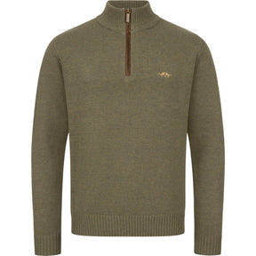 Jersey de lana BLASER media cremallera para hombre