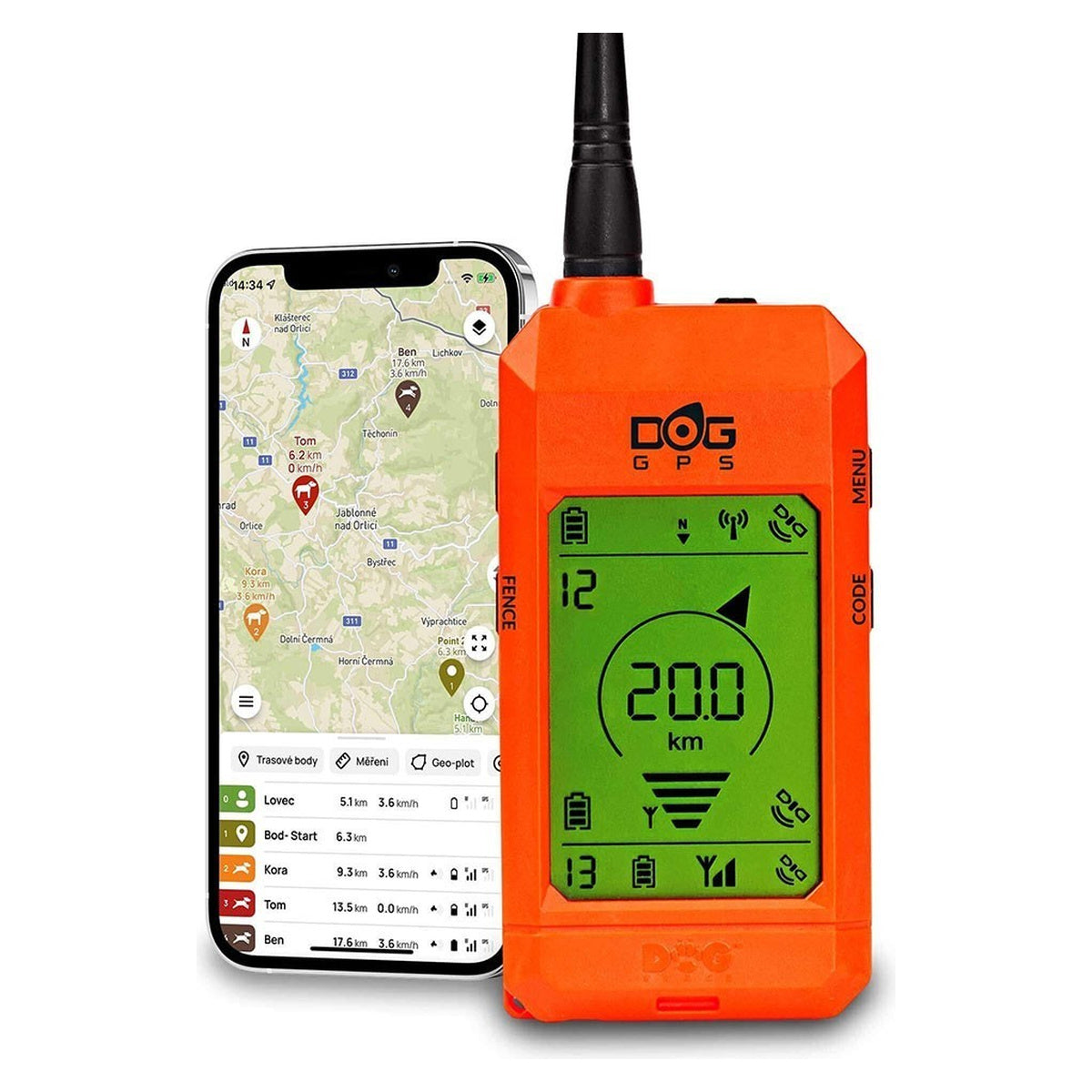 Equipo localizador Dogtrace GPS X30-T color naranja · vista 6