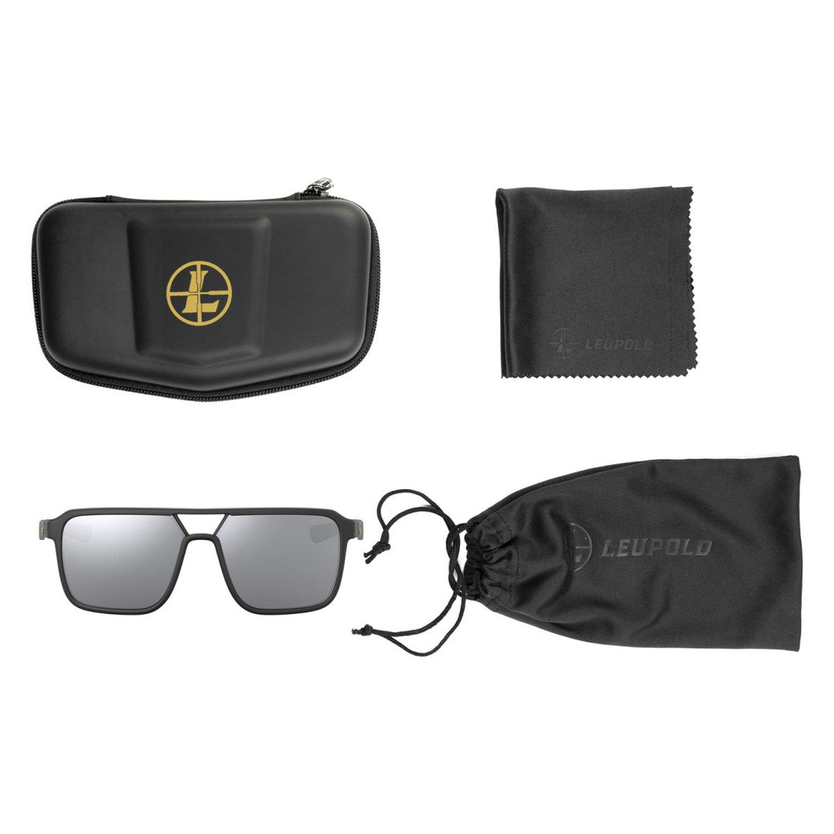 Gafas LEUPOLD BRIDGER montura negra / lente gris claro brillo - imagen 2