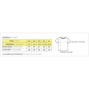 Camiseta técnica Benisport kaqui / amarillo infantil