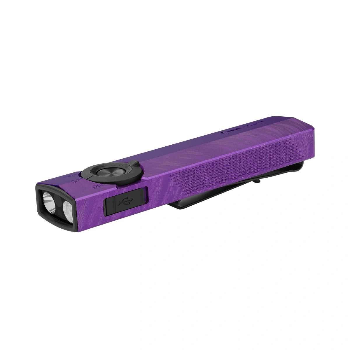 Linterna LED UV con puntero verde Olight ArkPro violeta nebulosa imagen principal
