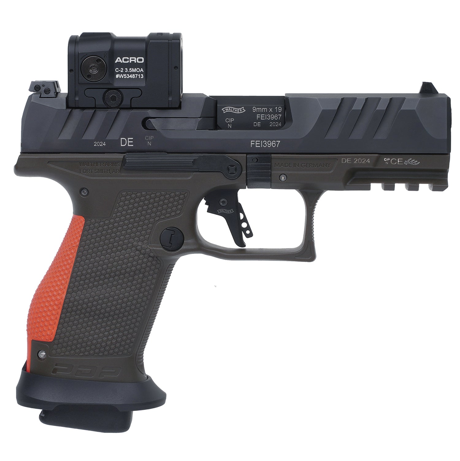Set de Pistola Semiautomática WALTHER PDP Hunter Pro Compact 4" 9mm