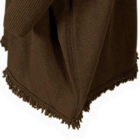 Poncho de caza Mujer de Cashmere y Lana Merino Pasión Morena