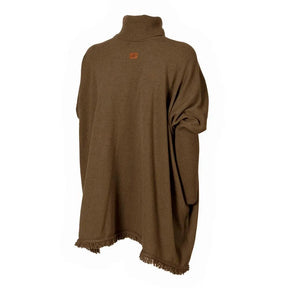 Poncho de caza Mujer de Cashmere y Lana Merino Pasión Morena