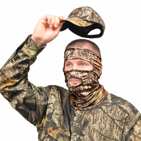 Pasamontañas Primos Mossy Oak | Media cara y 3/4 — 3/4 de cara
