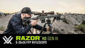 Visor rifle Vortex Razor HD Gen III 6-36x56 FFP