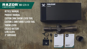 Visor rifle Vortex Razor HD Gen III 6-36x56 FFP