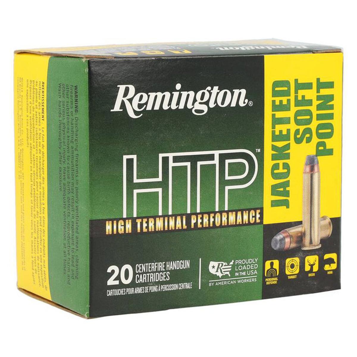 Munición metálica REMINGTON HTP detalle