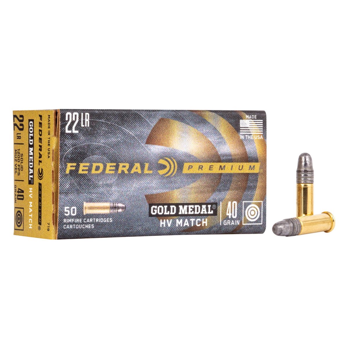 Munición FEDERAL Gold Medal HV Match