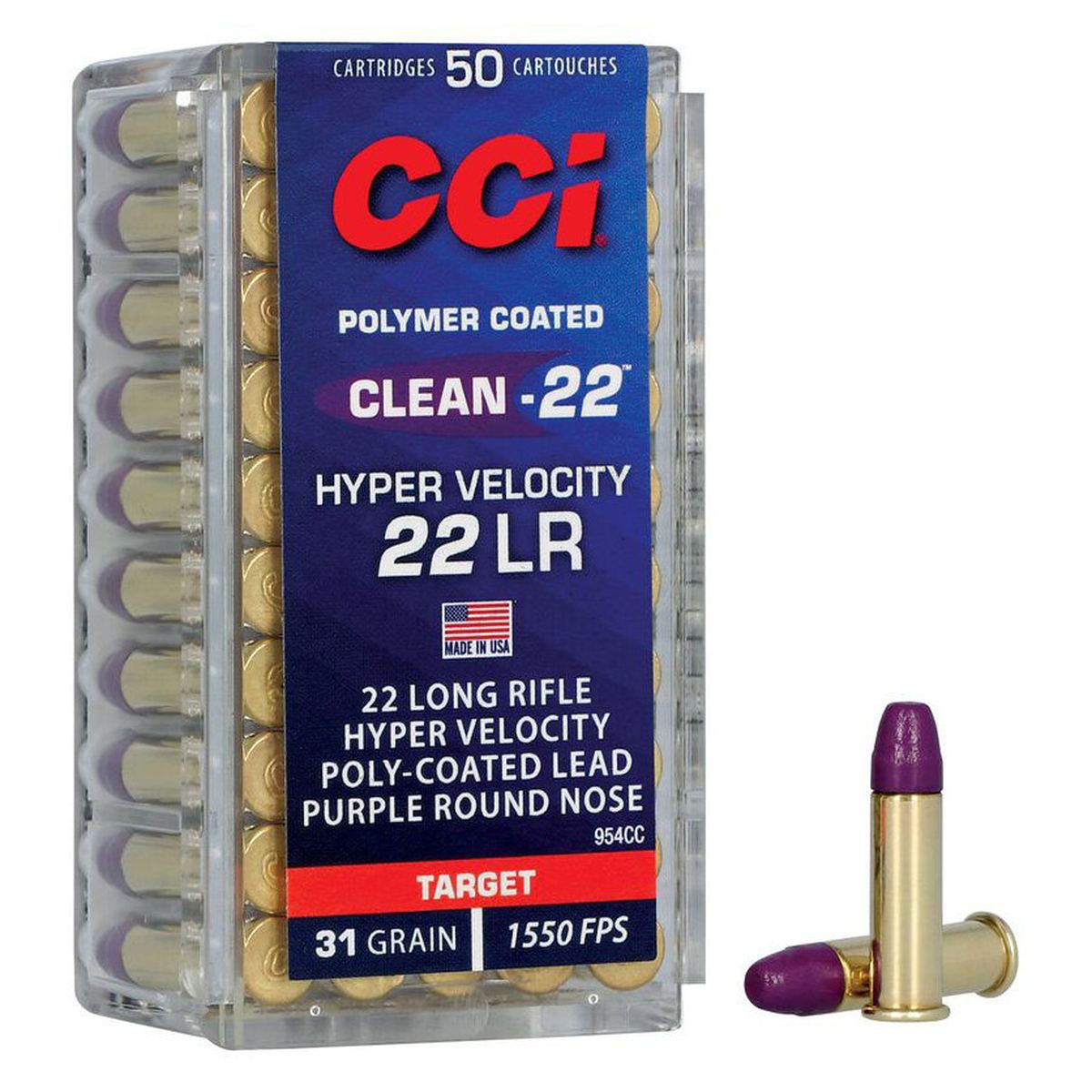 Munición CCI Clean-22 Hyper Velocity