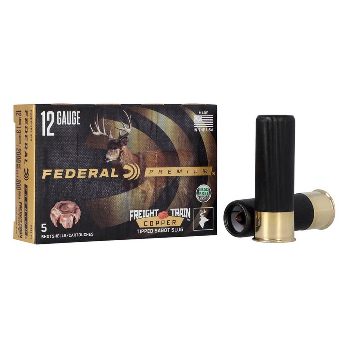 Balas para escopeta FEDERAL Freight Train Copper Sabot