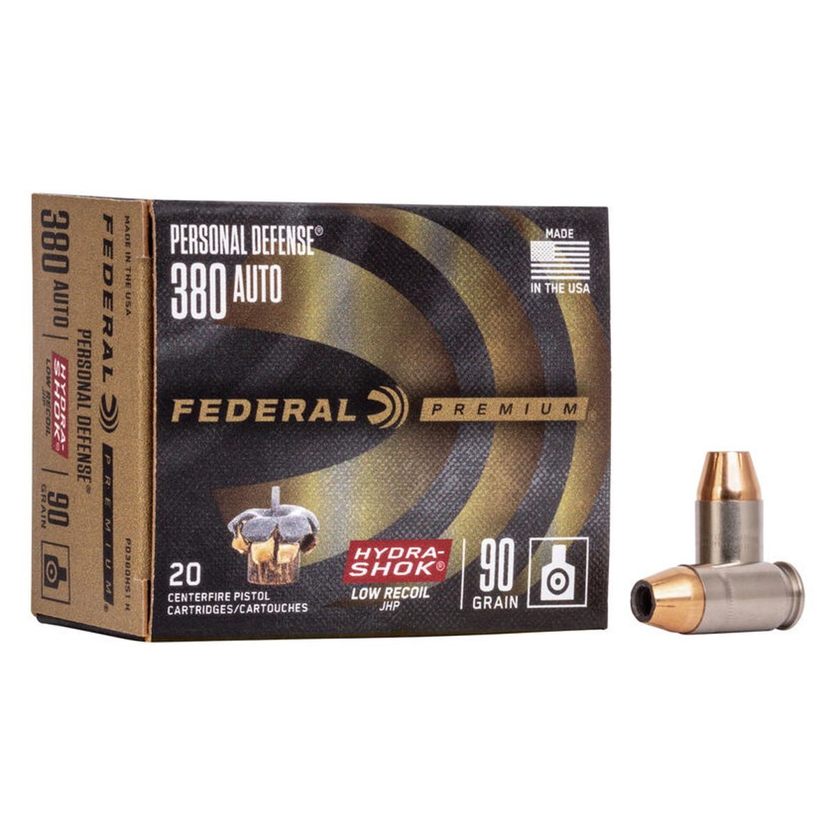 Munición FEDERAL Personal Defense Hydra-Shok Low Recoil